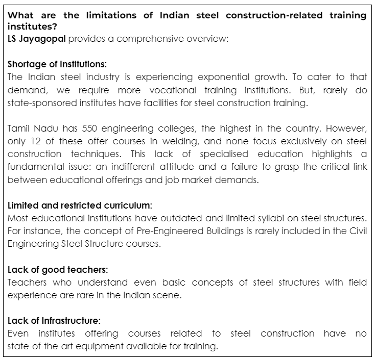 Steel Construction Boom, Educational Revamp, Industry Experts, Training Institutes, Workforce Inclusivity, Automation in Construction, Steel Erection Safety, Job Retention Challenges, Curriculum Development, Microlearning, Dual Education System, Industry-Academia Collaboration, Hands-On Training, Career Opportunities, Training Programs, Safety Protocols, Government Support, Technological Advancements, Female Workforce in Construction, Professional Development, Construction Industry Trends, Work Environment Improvement,

