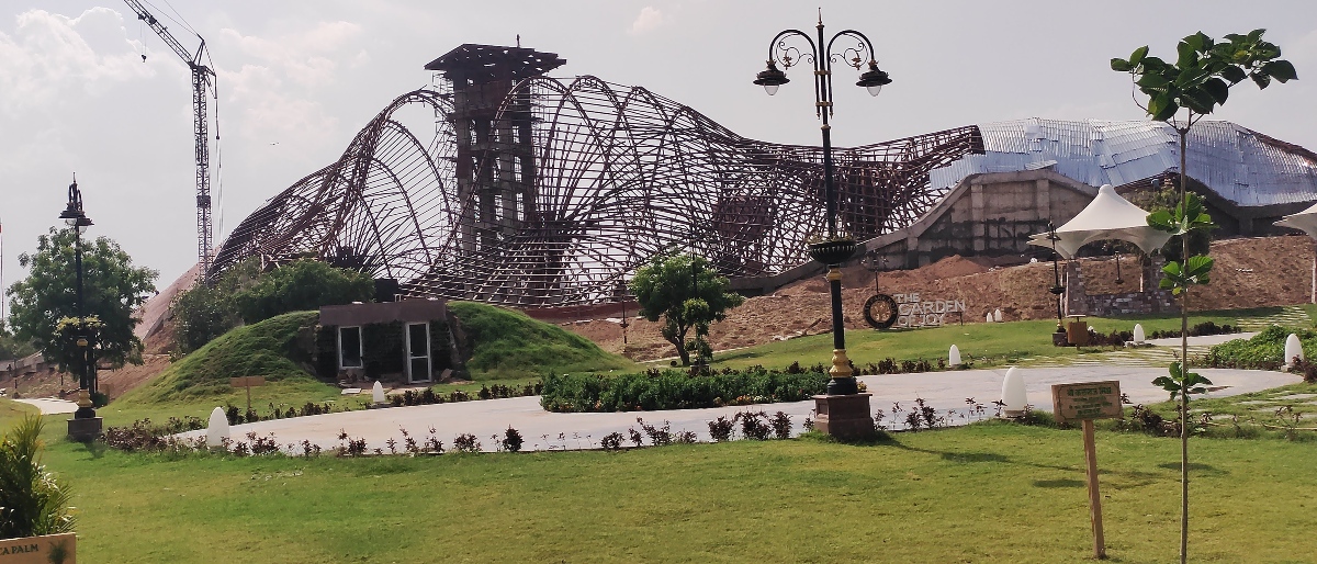 Kota Oxygen Park, modern architecture, urban ingenuity, Government of Rajasthan, Sincere Architects Engineers Pvt Ltd, Urban Improvement Trust Kota, innovation, MS steel framework, structural design, sustainability, eco-friendly practices, structural stability, columns and flares, seamless integration, modern engineering, natural environment harmonization, Vijaytech Consultants,