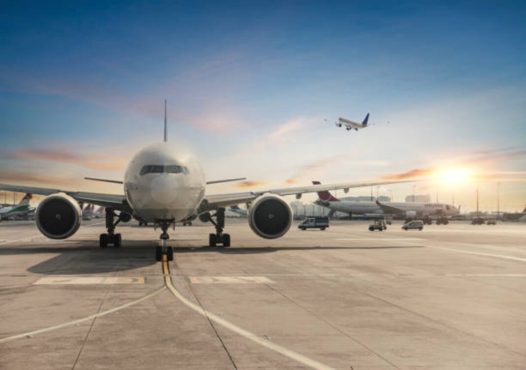 Front view of landed airplane in Istanbul International Airport Air India, Bengaluru International Airport, MRO facility, aviation maintenance, Tata-owned, SIA Engineering Company, Karnataka government, Tata Group, Vistara, Air India Express, aviation growth.