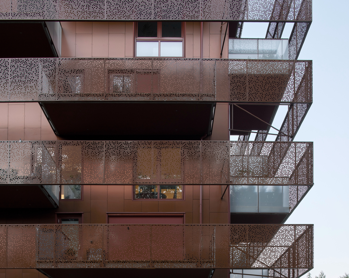Lantern Apartments, Reiulf Ramstad Arkitekter, urban renewal, Ski, Norway, copper-clad tower, residential architecture, modern design, sustainable design, modern neighbourhood development

