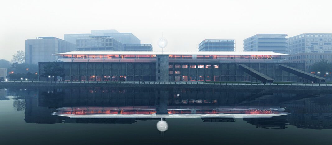 The Ark_ Revitalising Shanghai's Industrial Heritage The Ark, Shanghai, Wanmicang warehouse, MAD Architects, industrial heritage, metal structure, Anji Culture and Art Centre