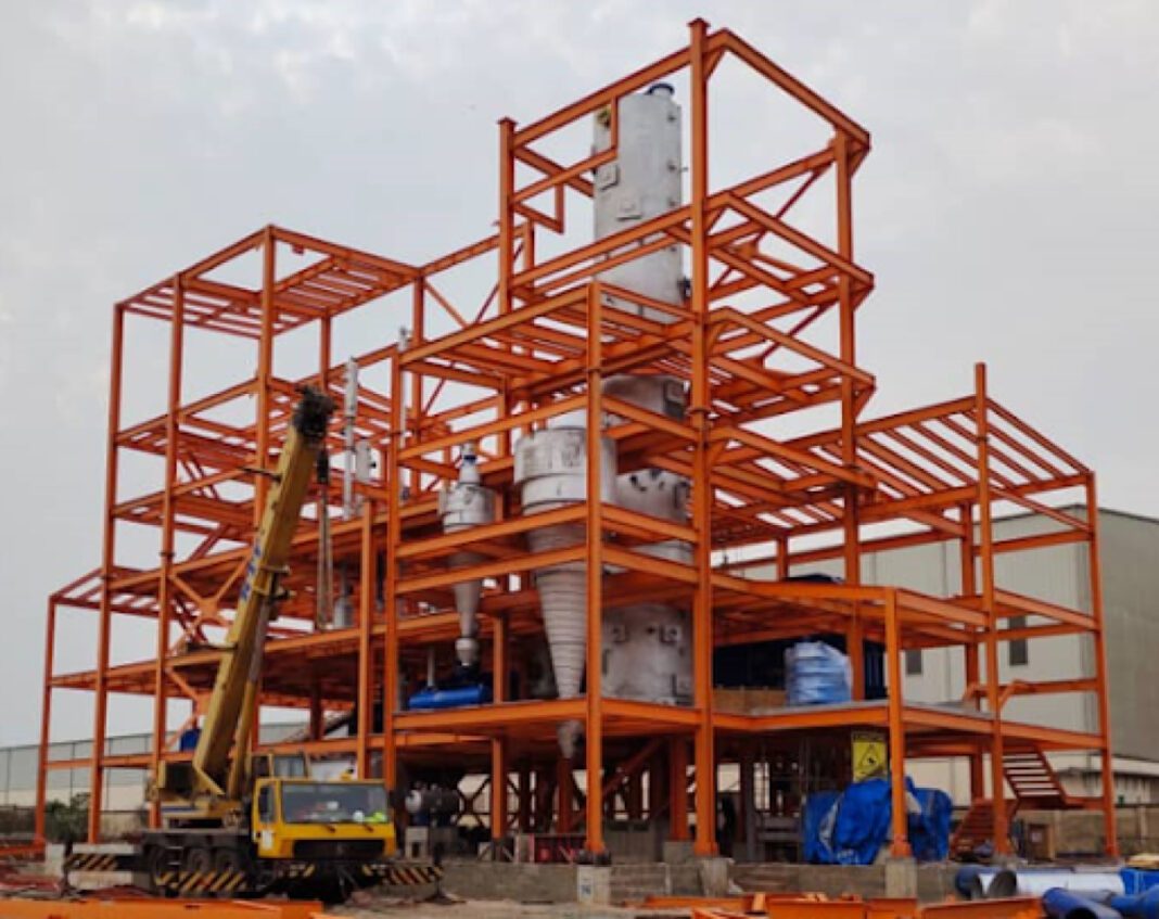 Innovative Steel Design for the Solvent Extraction Plant in Nigeria Solvent Extraction Plant, steel design, industrial safety, adaptability, RCC slab, Euro Codes, Nigeria fabrication, structural integrity, epoxy coating, STAAD model, cross ventilation