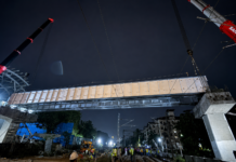 MMRDA Installs 252T Steel Span for Metro Line 2B in Mumbai Metro Line 2B