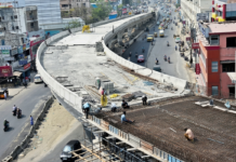 Anna Salai Elevated Corridor Over Metro Tunnel 70% Complete Metro Tunnel