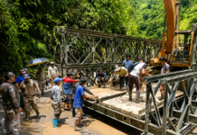 BRTF Launches Steel Bridge Over Kumey River in Arunachal Steel Bridge