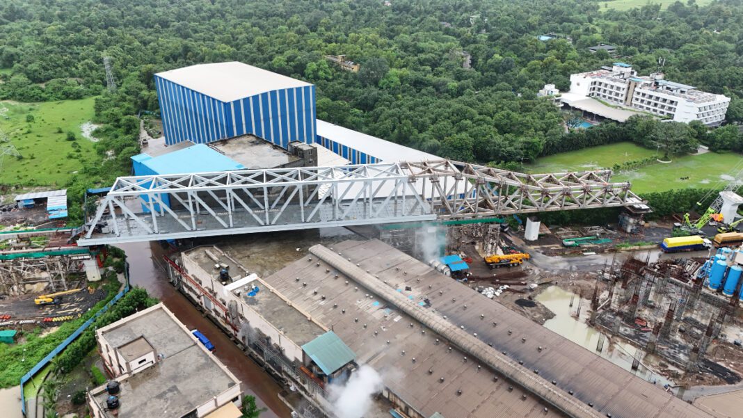 Silvassa, 100-metre steel bridge, 'Make in India', Mumbai-Ahmedabad Bullet Train, infrastructure development, High-Speed Rail Corridor, NHSRCL, Trichy fabrication, Bullet Train project, Dadra & Nagar Haveli.