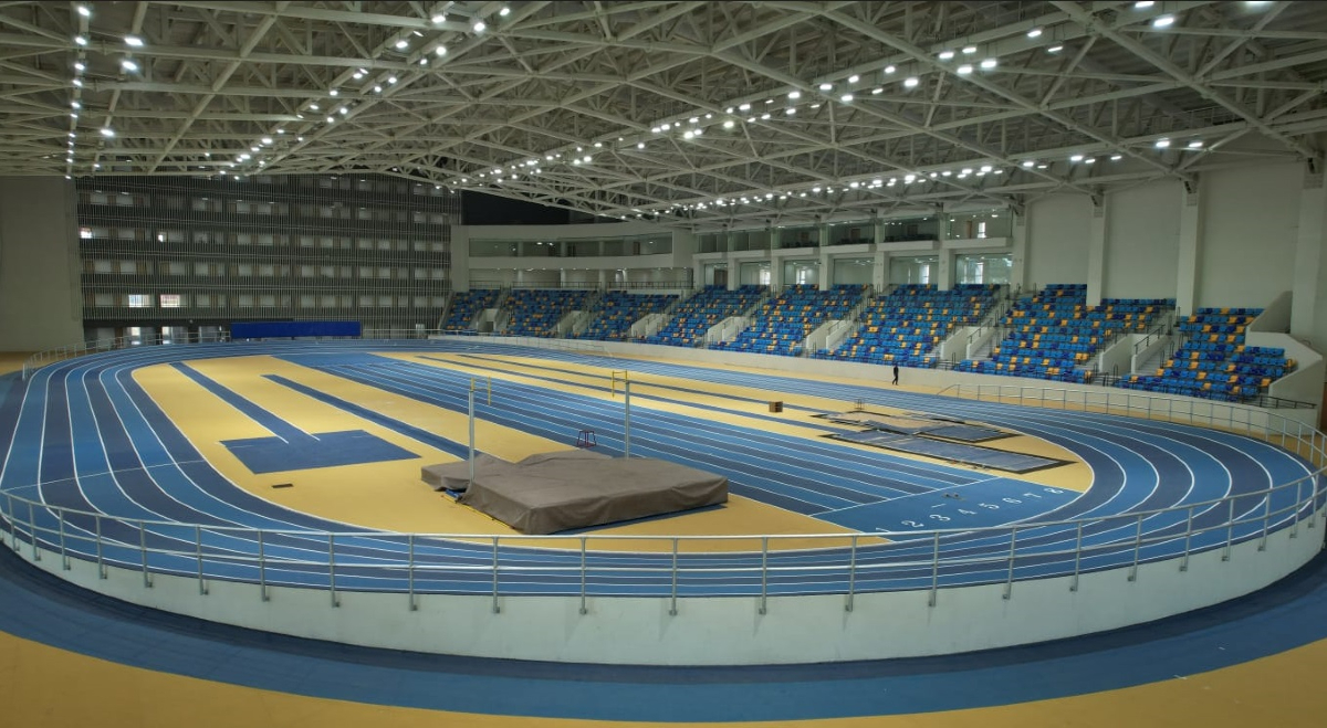 Kalinga Stadium, Bhubaneswar, Odisha, sports facility, Athletic HPC, Aquatics Complex, innovative design, SACPL, Collage Design, world-class sports infrastructure, structural engineering, hybrid structure, structural steel, prefabrication, sustainable design, sustainable sports facilities
