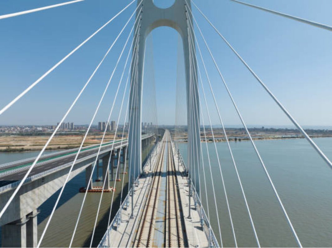 Anji Khad Bridge, cable-stayed railway bridge, Jammu and Kashmir, Udhampur-Srinagar-Baramulla Rail Link, USBRL project, Chenab Bridge, railway infrastructure, connectivity