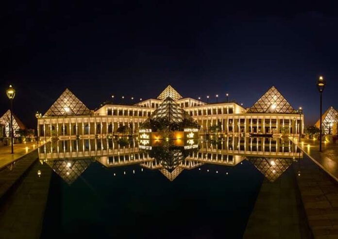 Geometry Meets Grandeur: Aarya Club's Architectural Marvel